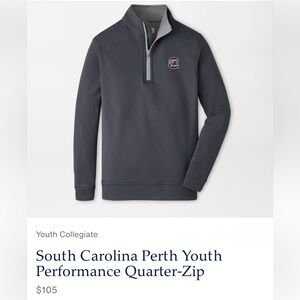 PETER MILLAR South Carolina Perth Youth Performance Quarter-Zip